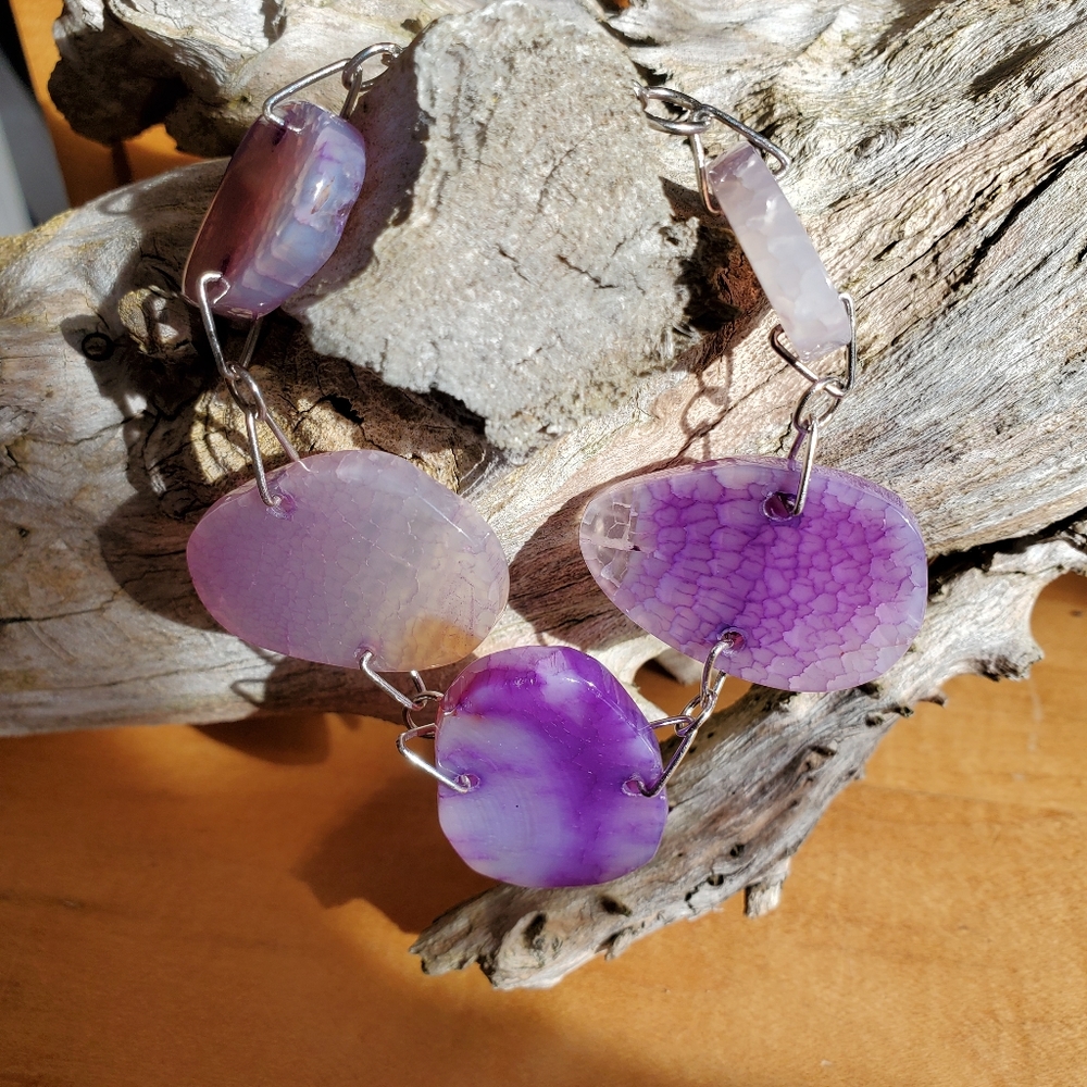 Purple Agate Bracelet